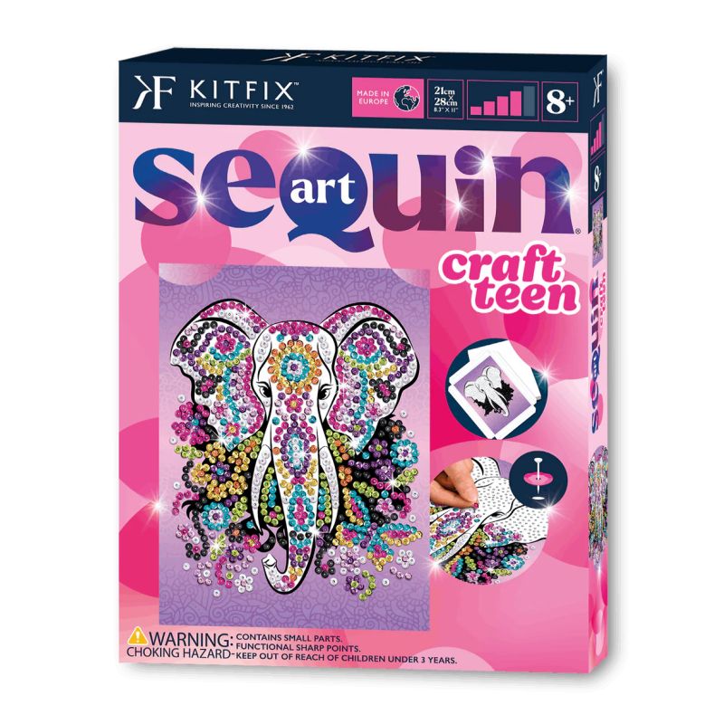 Sequin Art Craft Teen - Elefan t