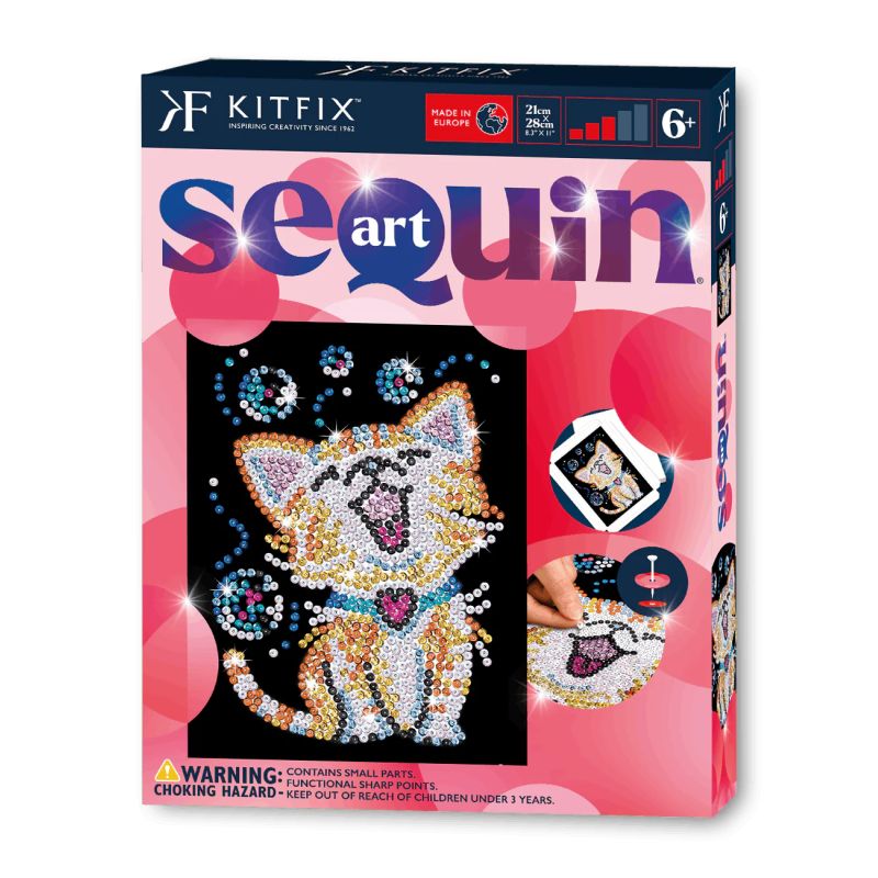 Sequin Art Red - Bubbles das Kätzchen