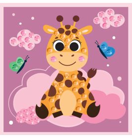 Diamond Art Mini - Giraffe in den Wolken