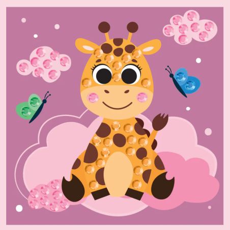 Diamond Art Mini - Giraffe in den Wolken