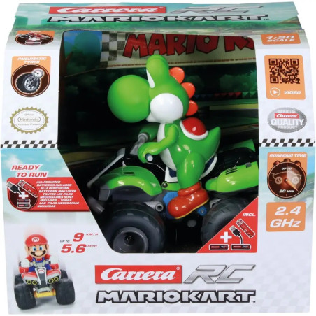 2,4GHz Mario Kart(TM), Yoshi - Quad, Carrera RC Ferngesteuertes Auto