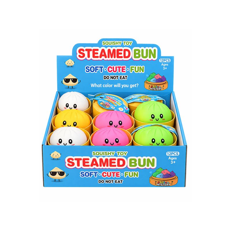Triton-X Squishy Steamed Bun Dumpling – Antistress-Spielzeug & perfektes Sammelobjekt (sortiert)