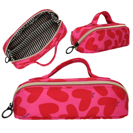 Depesche PENfection Mehrzwecktasche Herz – Stylische Stiftetasche & Organizer für Schule & Freizeit