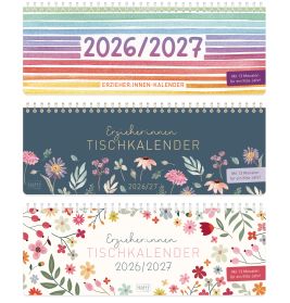 Häfft Erzieher/innen Tischkalender 2026/2027 sortiert – Kita-Planung leicht gemacht