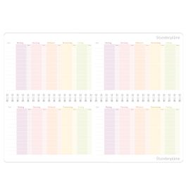 Häfft® Tischkalender 2026/2027 Rainbow – Bunte Planung & Blickfang