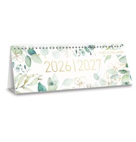Häfft® Tischkalender 2026/2027 Blattgold – Eleganter Planer für 2 Jahre
