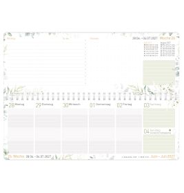 Häfft® Tischkalender 2026/2027 Blattgold – Eleganter Planer für 2 Jahre