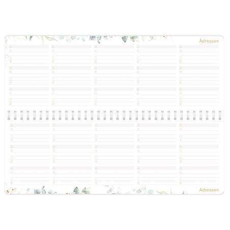Häfft® Tischkalender 2026/2027 Blattgold – Eleganter Planer für 2 Jahre