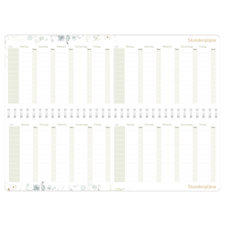 Häfft® Tischkalender 2026/2027 Blattgold – Eleganter Planer für 2 Jahre