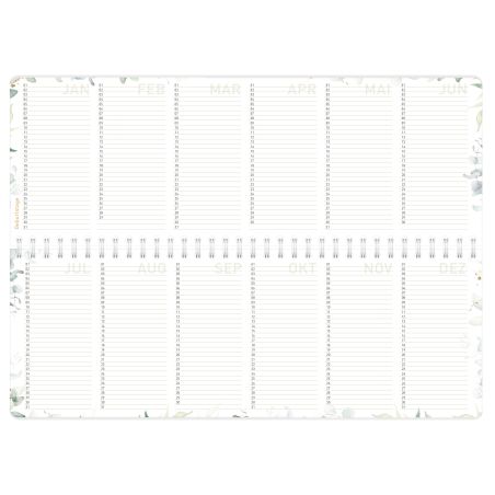 Häfft® Tischkalender 2026/2027 Blattgold – Eleganter Planer für 2 Jahre