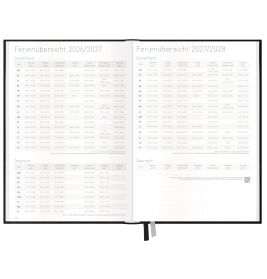 Häfft® Business Timer 2026/2027 – Schwarz Kunstleder, elegant & organisiert