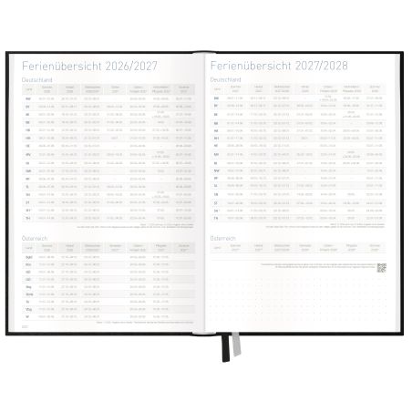 Häfft® Business Timer 2026/2027 – Schwarz Kunstleder, elegant & organisiert