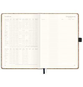 Häfft® Wochen Notiz Timer Classic A5 2026/2027 Kork – Nachhaltig & Strukturiert