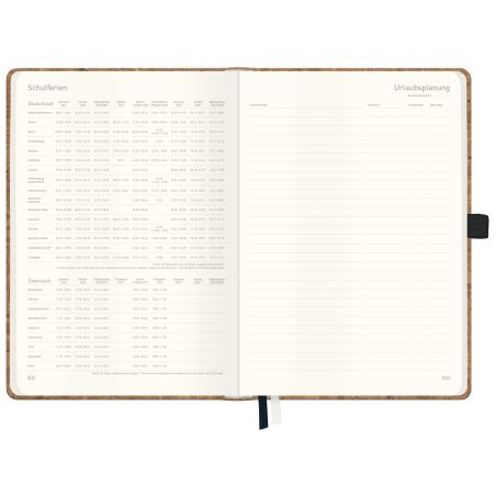 Häfft® Wochen Notiz Timer Classic A5 2026/2027 Kork – Nachhaltig & Strukturiert