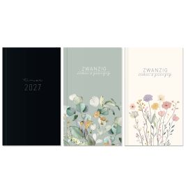 Häfft® Monatskalender Pocket slim 2026/2027 – Diskrete Planung, sortierte Designs