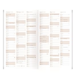 Häfft® Monatskalender Pocket slim 2026/2027 – Diskrete Planung, sortierte Designs