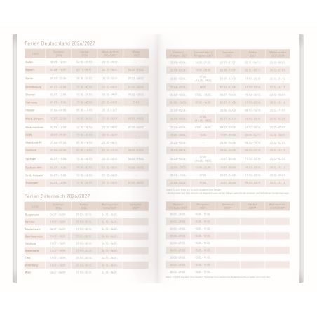 Häfft® Monatskalender Pocket slim 2026/2027 – Diskrete Planung, sortierte Designs