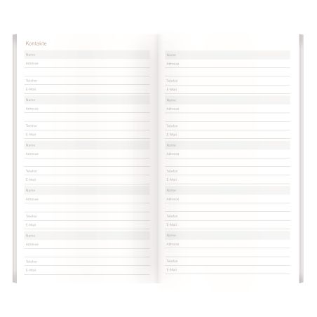Häfft® Monatskalender Pocket slim 2026/2027 – Diskrete Planung, sortierte Designs