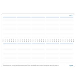 Häfft® Tischkalender Königsblau 2026/2027 – Eleganz für den Schreibtisch