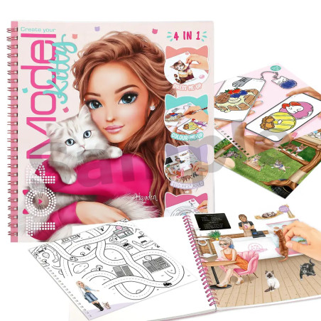 Create your TOPModel Kitty Malbuch
