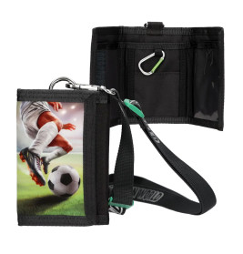 Action World Portemonnaie mit  Lanyard Fussball