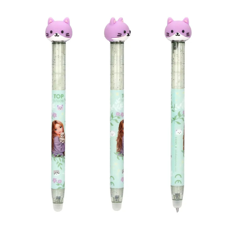 TOPModel Radierbarer Gelstift mit Katze BLOOMING KITTY