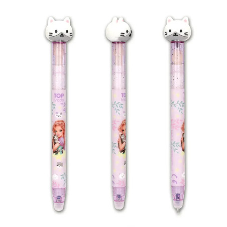 TOPModel Radierbarer Gelstift mit Katze BLOOMING KITTY