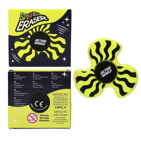 Adventure World Fidget Spinner Radierer