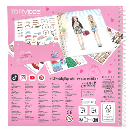 TOPModel Dress Me Up Stickerbuch Shoppin