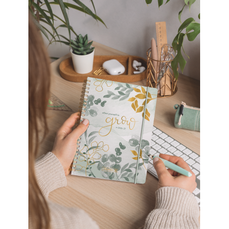 Schülerkalender A5 PP 2S/1W Bloom 2026/2027