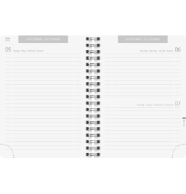 Schülerkalender A6 PP PlainBlack