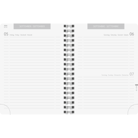 Schülerkalender A6 PP PlainBlack