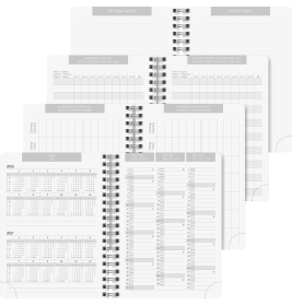 Schülerkalender A6 PP PlainBlack