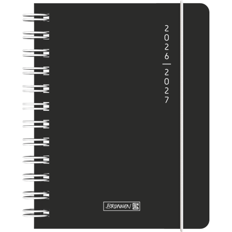 Schülerkalender A6 PP PlainBlack