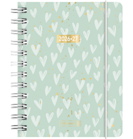 Schülerkalender A6 PP Hearts