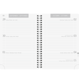 Schülerkalender A5 PP PlainBlack