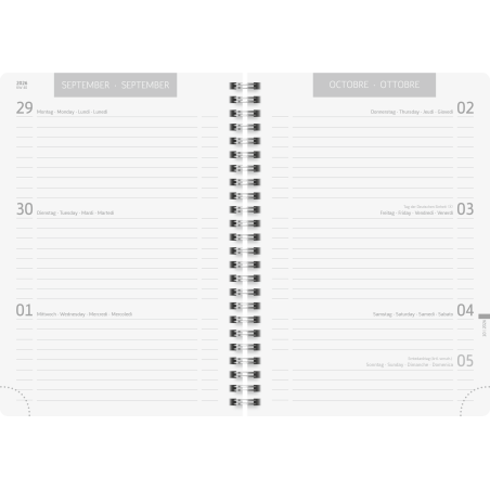 Schülerkalender A5 PP PlainBlack