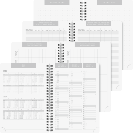 Schülerkalender A5 PP PlainBlack