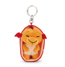Schlüsselanhänger Sleeping Pets Drache orange