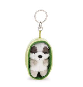 Schlüsselanhänger Sleeping Pets Waschbär hellgrün 8cm