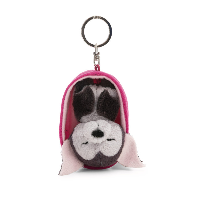 Schlüsselanhänger Sleeping Pets Fledermaus pink 8cm