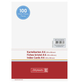 BRUNNEN 102260000  Karteikarten  weiß