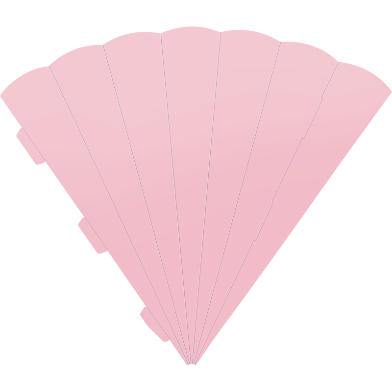 Schultüte eckig, 69 cm, rosa