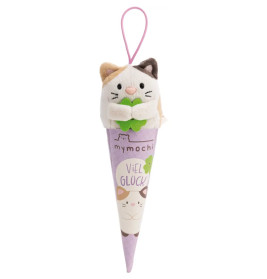 Schlüsselanhänger Katze Angy mit Kleeblatt moodie mit Loop in Schultüte