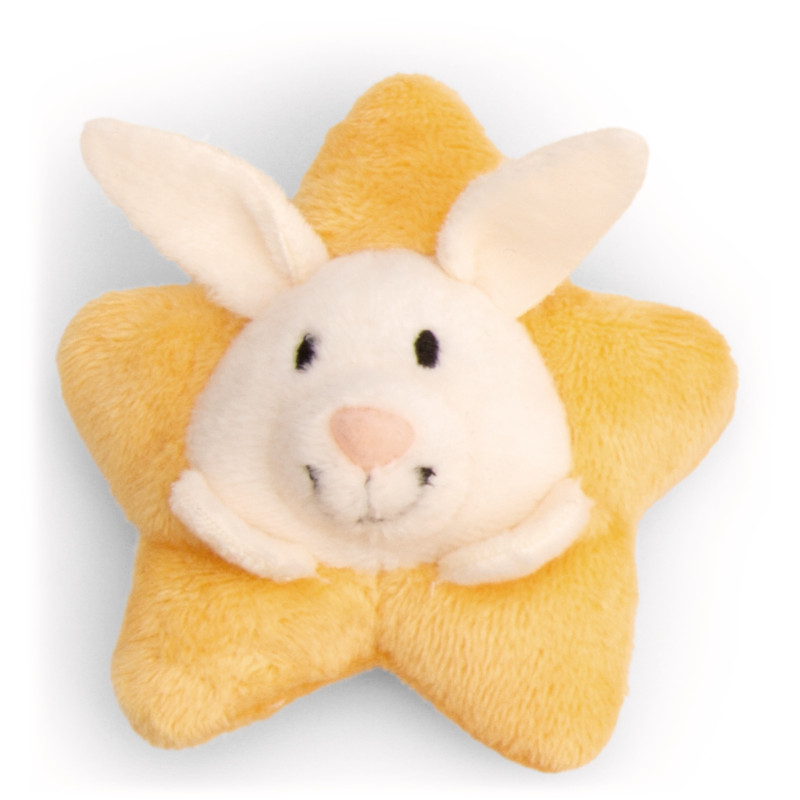 Mini MagNICI Hase mit Stern 7cm an Header Karte Green