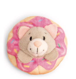 Mini MagNICI Katze mit Donut 7cm an Header Karte Green