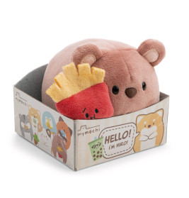 Kuscheltier Bär Nomo13cm liegend mit Magnet Geschenlbox