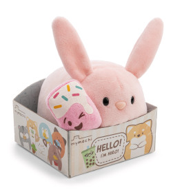 Kuscheltier Hase Pibu 13cm liegend mit Magnet Geschenkbox