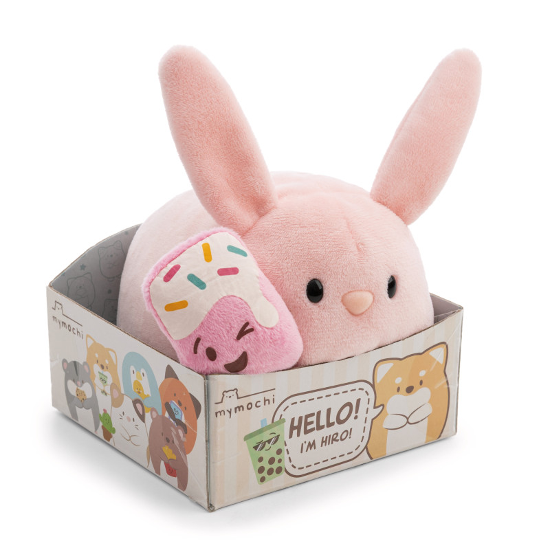 Kuscheltier Hase Pibu 13cm liegend mit Magnet Geschenkbox