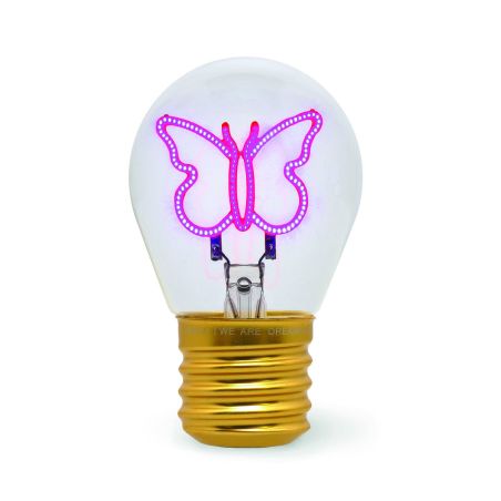 Tischlampe Butterfly Glühbirnenform
